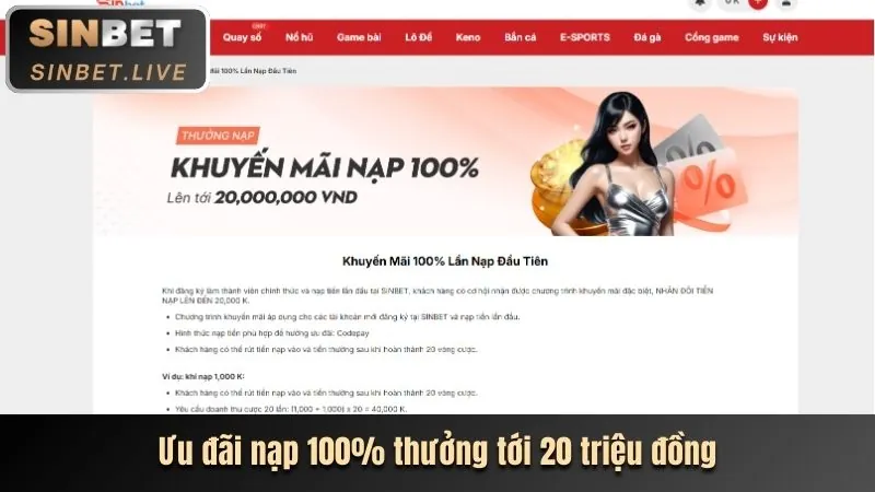 Chọn phương thức gửi tiền